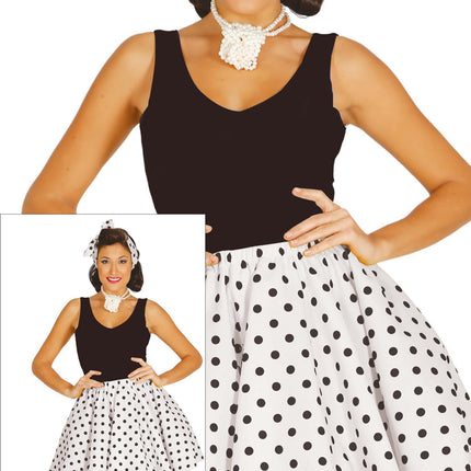 Grease Kostüm Damen Weiß