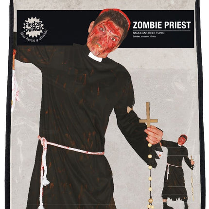 Zombie Halloween Kostüm Männer Priester L