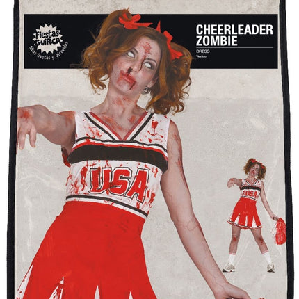 Zombie Halloween Kostüm Damen Cheerleader