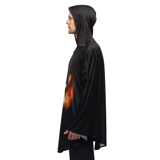 Halloween Poncho Kürbis