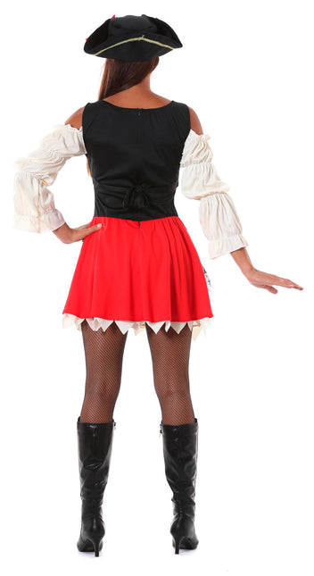 Piratenanzug Damen Rot