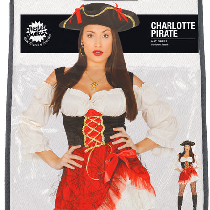Piratenanzug Damen Rot