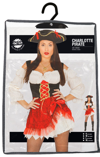 Piratenanzug Damen Rot