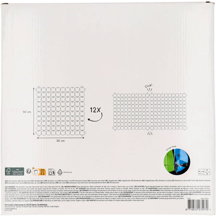 Bunter Türvorhang 30cm 12Stück