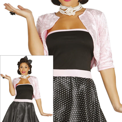 Grease Kostüm Rosa 50er Jahre Damen