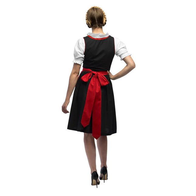 Rotes Dirndlkleid Oktoberfest Frau Fischer