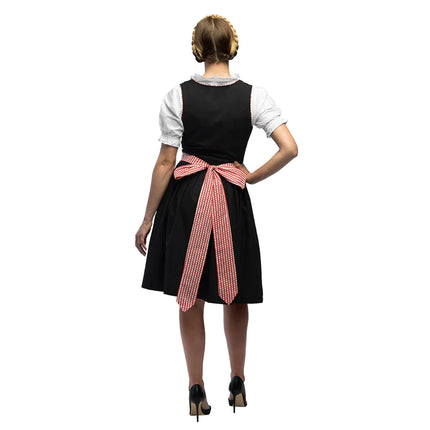 Rot Schwarzes Dirndlkleid Oktoberfest Damen