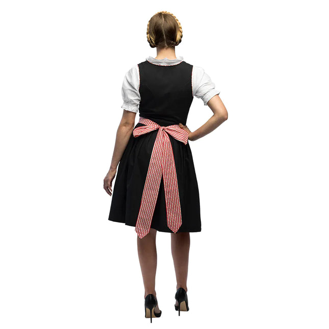 Rot Schwarzes Dirndlkleid Oktoberfest Damen