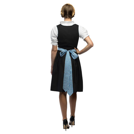 Schwarz Blaues Dirndlkleid Oktoberfest Damen