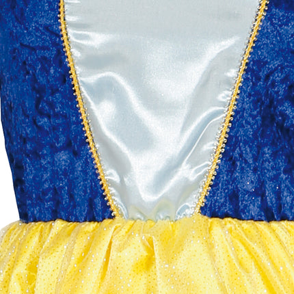 Schneewittchen Kleid Damen Glitzer