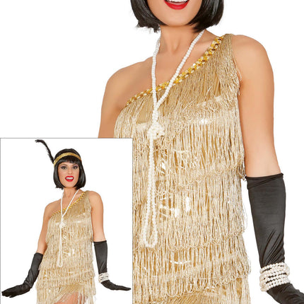 Charleston Kleid Gold Damen