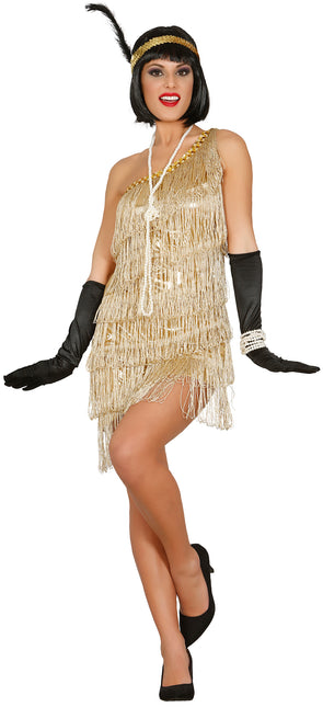 Charleston Kleid Gold Damen