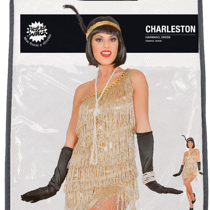 Charleston Kleid Gold Damen