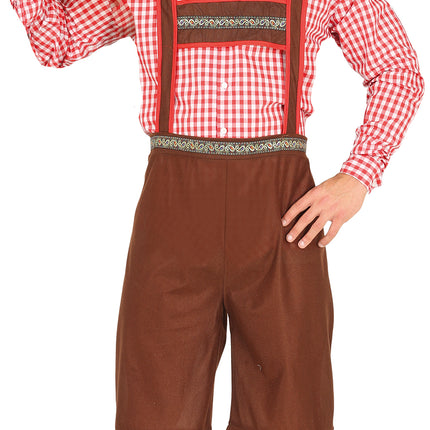 Oktoberfest Kostüm Rot Braun Männer