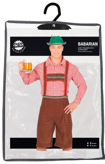 Oktoberfest Kostüm Rot Braun Männer