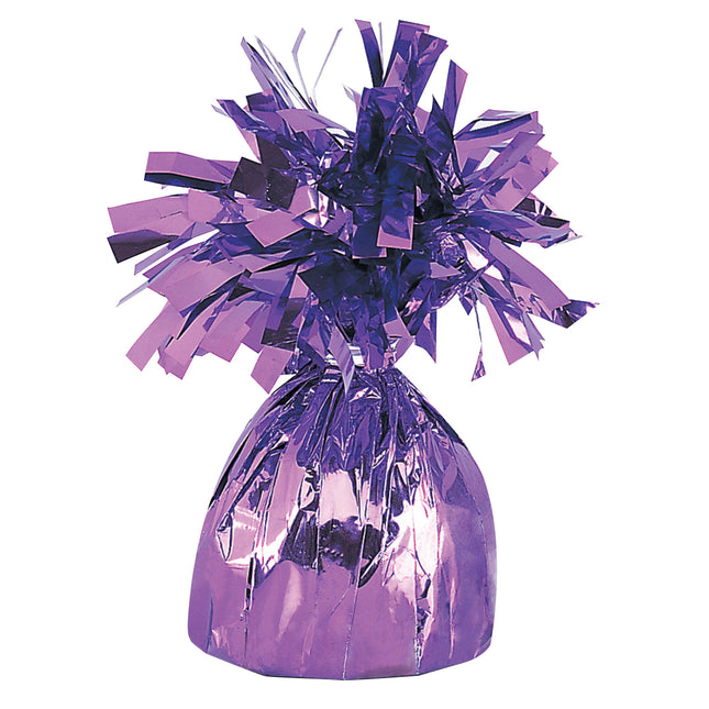 Lila Ballon Gewicht Fransen 21cm