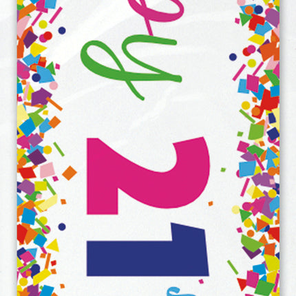 Happy Birthday Banner 21 Jahre 2.74m