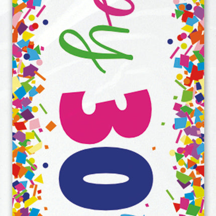 Happy Birthday Banner 30 Jahre 2.74m