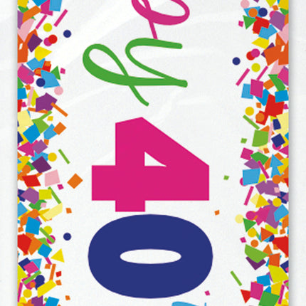 Happy Birthday Banner 40 Jahre 2.74m