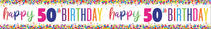Happy Birthday Banner 50 Jahre 2.74m