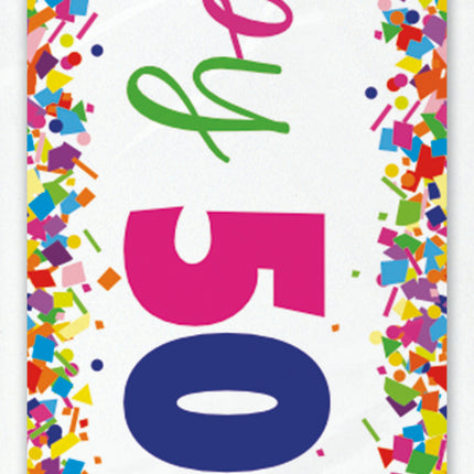 Happy Birthday Banner 50 Jahre 2.74m