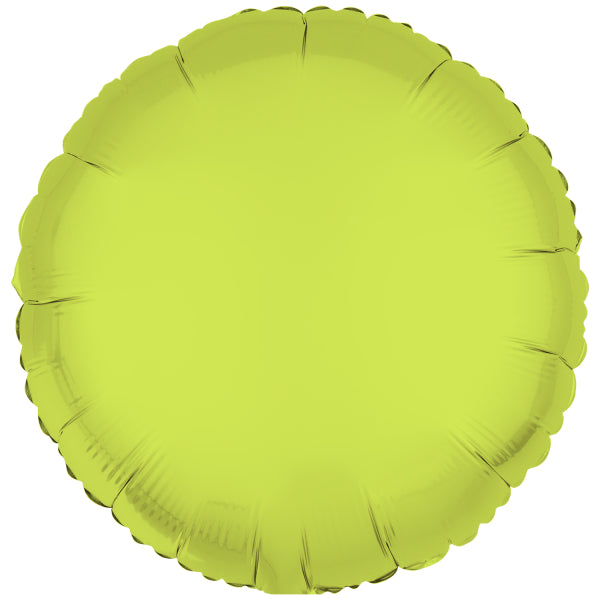 Neongelber Heliumballon leer 43cm