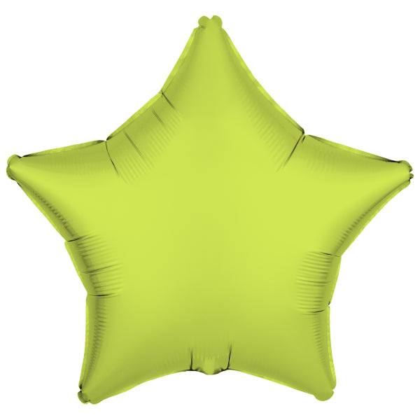 Star Helium Ballon Neon Gelb Leer 48cm
