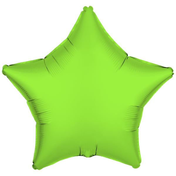 Star Helium Ballon Neon Grün Leer 48cm
