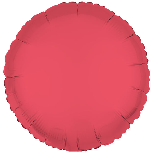 Roter Heliumballon Neon Leer 43cm