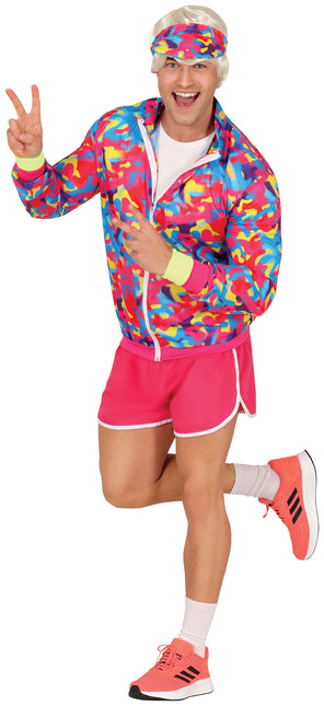 Herren Neon 80S Kostüm Bunt