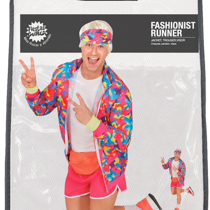 Herren Neon 80S Kostüm Bunt