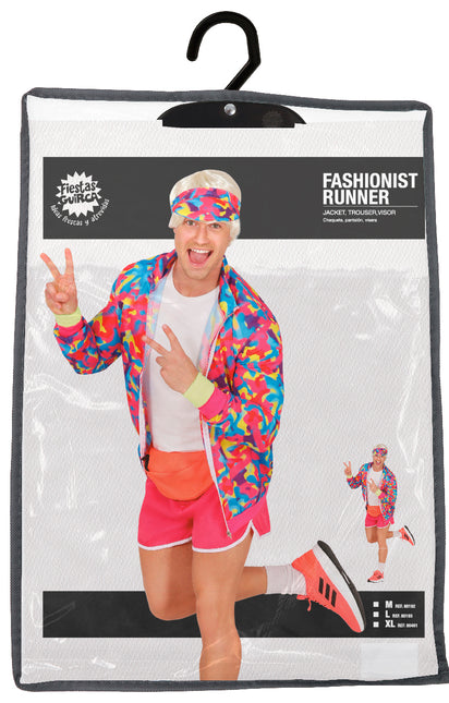 Herren Neon 80S Kostüm Bunt