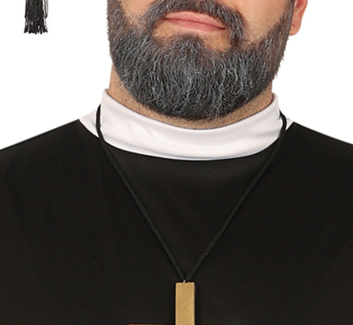 Priester Kostüm Schwarzer Priester für Männer