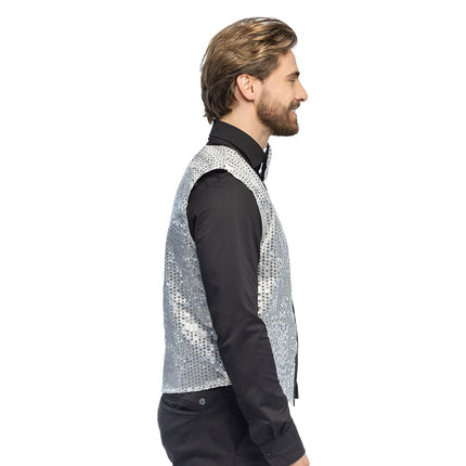 Pailletten-Set silber