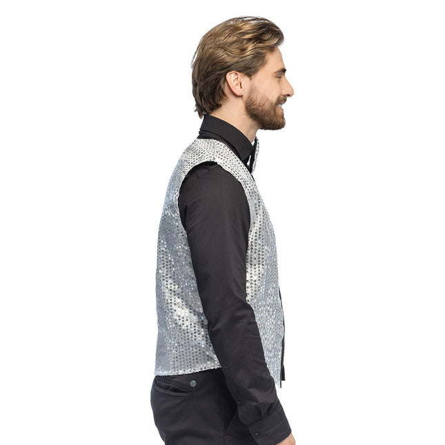 Pailletten-Set silber