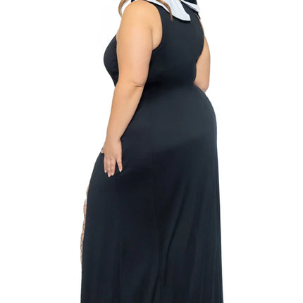 Nonne Kostüm Schwarz Damen Leg Avenue