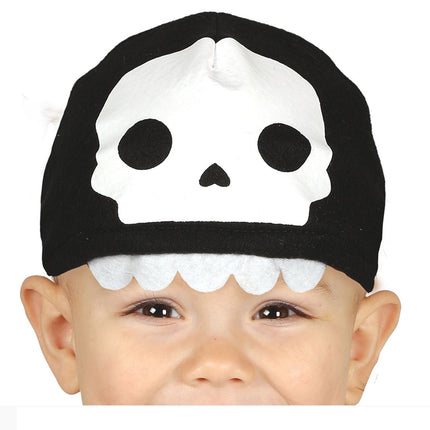 Skelett Halloween Kostüm Baby Schwarz Weiß