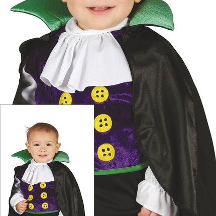 Vampir Halloween Kostüm Baby Schwarz