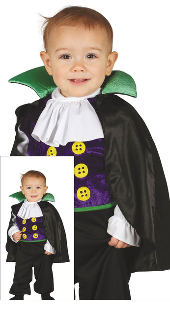 Vampir Halloween Kostüm Baby Schwarz