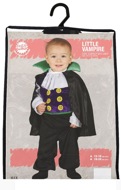 Vampir Halloween Kostüm Baby Schwarz