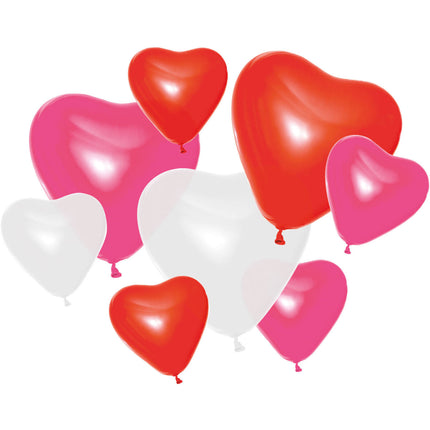 Herzförmige Luftballons Set - 8 Stück