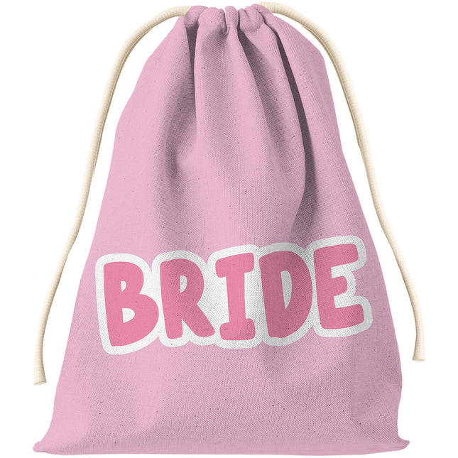Geschenktüte - Braut - She Said Yaasss - Polyester - Pink