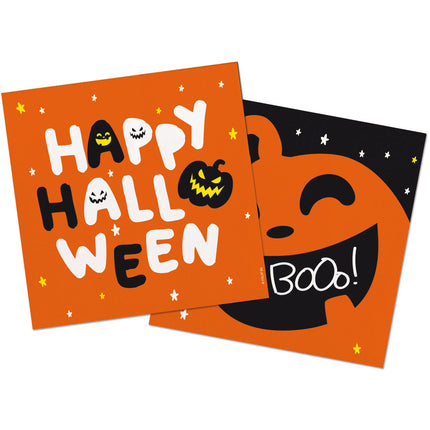 Servietten Halloween - Halloween BoOo! - 33 x 33 cm - 20 Stück