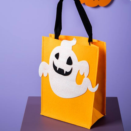 Trick or Treat Tasche Filz Geist - Halloween BoOo! - 27x20x10 cm