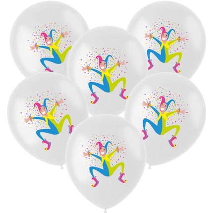 Ballons Harlekin 33cm - 6 Stück