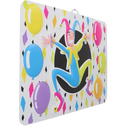 Türschild 3D Harlekin Mehrfarbig - 52x38cm