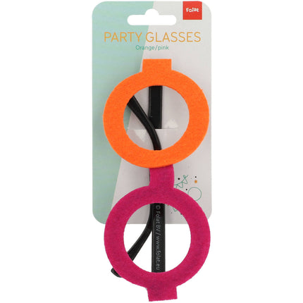 Brillen Colorblock Orange/Pink
