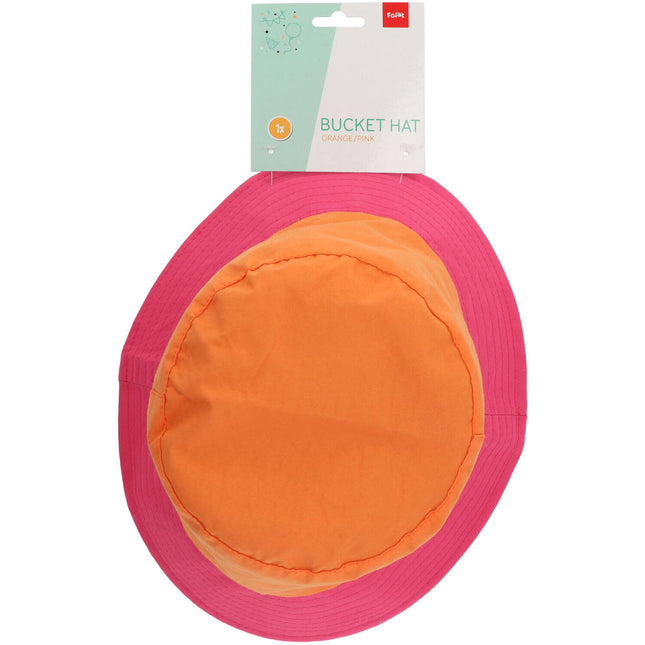 Fischerhut Colorblock Orange/Pink