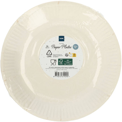 Pappteller - Zoo Party - 23 cm - 8 Stück