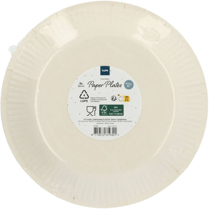 Pappteller - Dino brüllt - 23 cm - 8 Stück